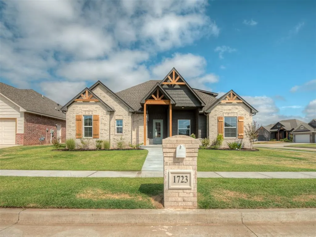Front exterior — 1723 Zayden Lane, Norman, OK 73072