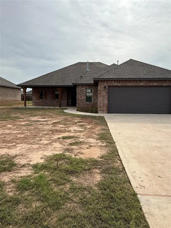 Front exterior — 2802 N Cedar Ridge Drive, Seminole, OK 74868