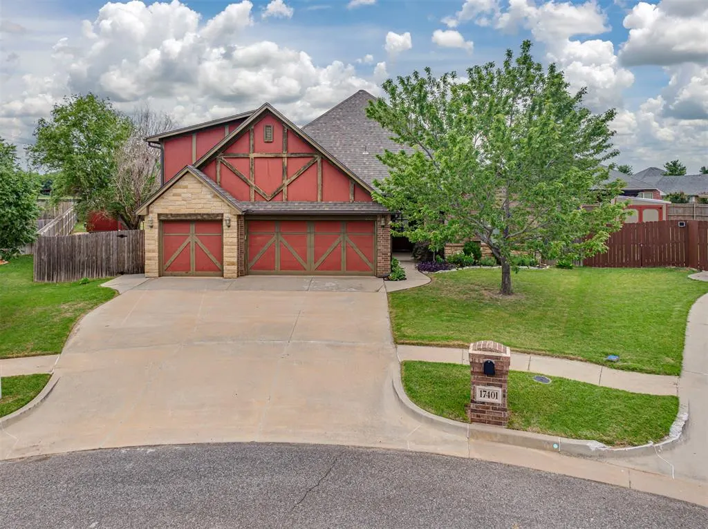 Front exterior — 17401 Murcielago Court, Oklahoma City, OK 73170