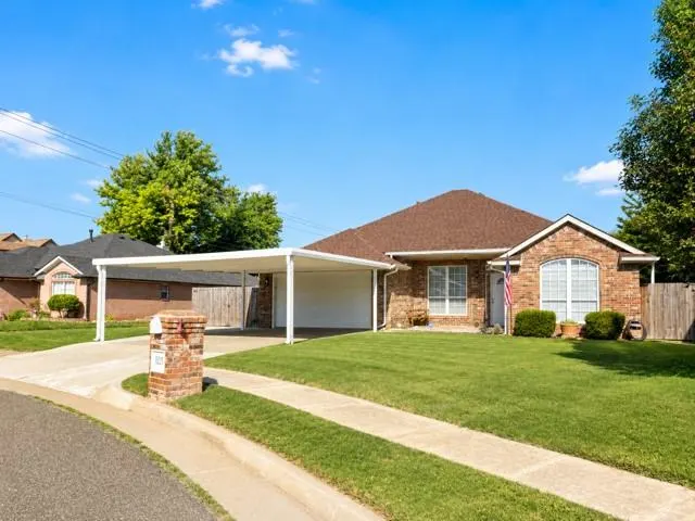 Front exterior — 8213 Woodbend Drive, Oklahoma City, OK 73135