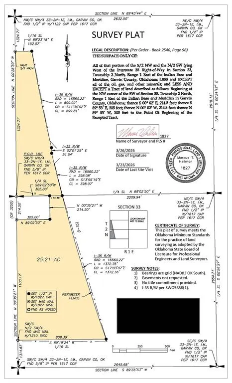 Photo 12 — 25 Acres N County Rd 3250, Wynnewood, OK 73098