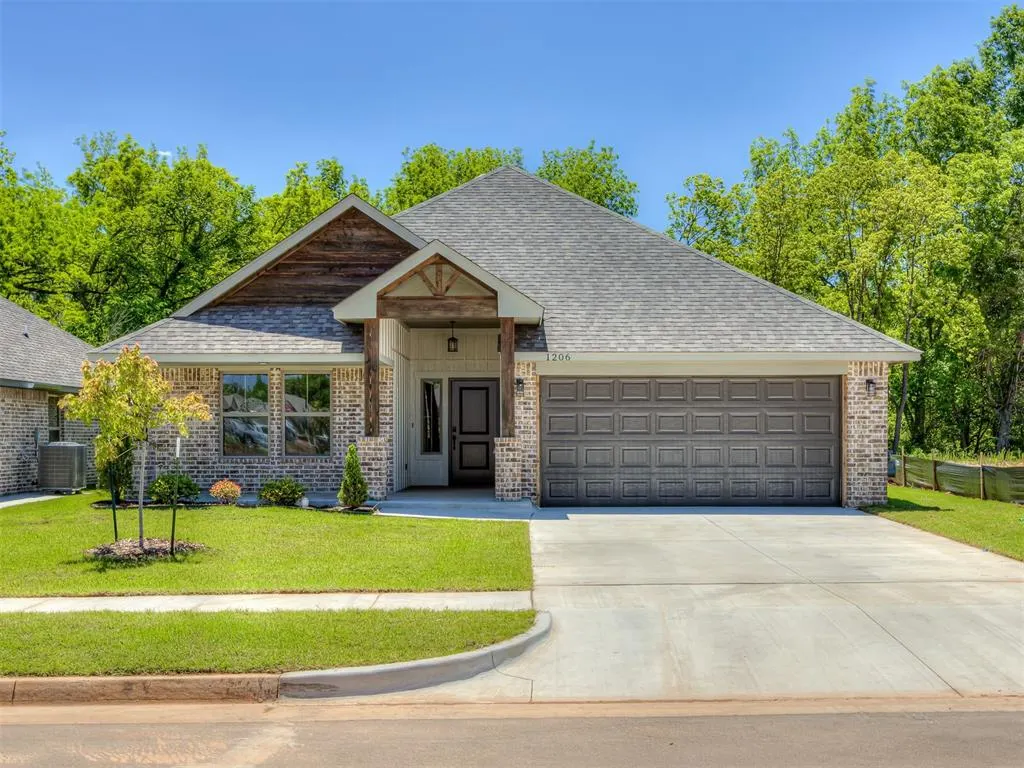 Front exterior — 1206 Wisteria Way, Noble, OK 73068