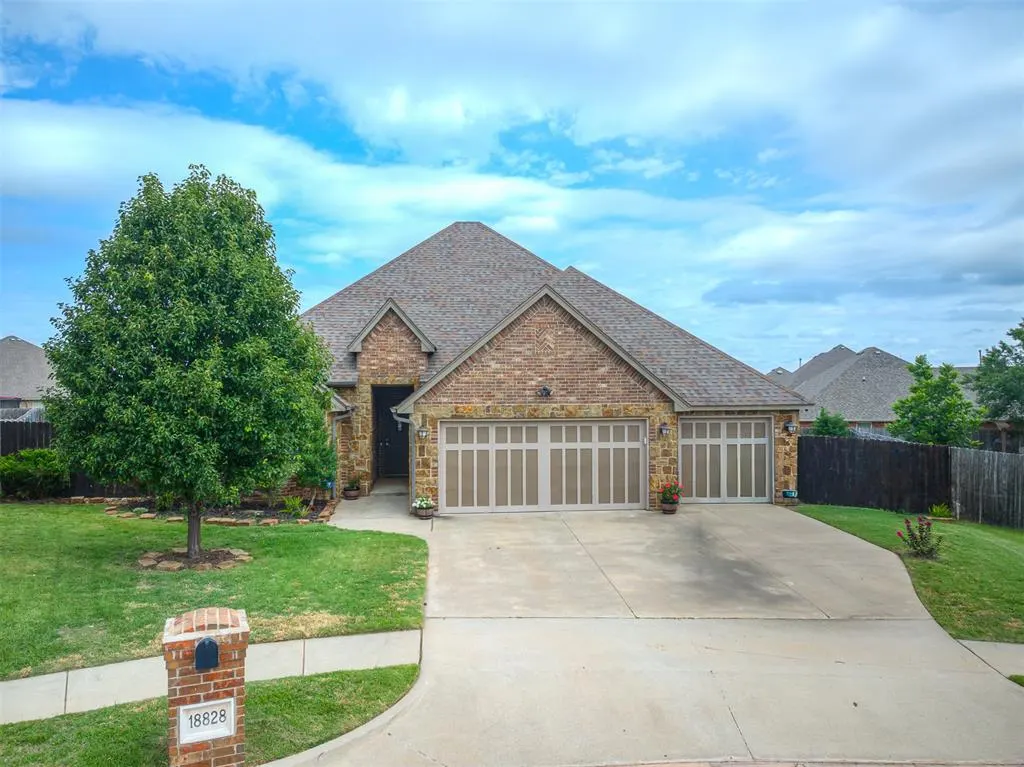 Front exterior — 18828 Olive Branch Court, Edmond, OK 73012