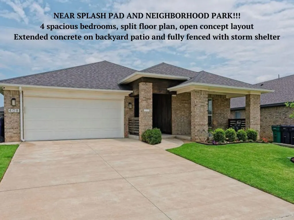 Front exterior — 408 Irish Ln, Yukon, OK 73099