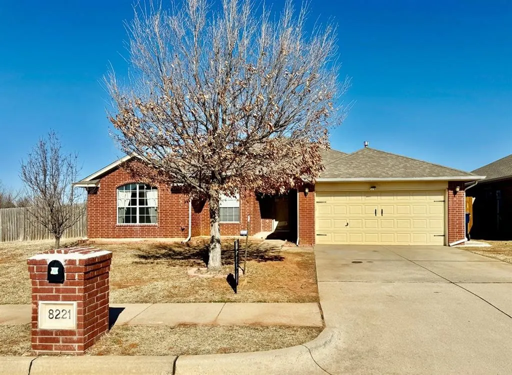 Front exterior — 8221 Greer Way, Oklahoma City, OK 73132