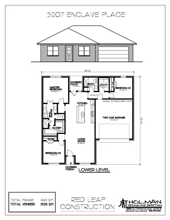 Front exterior — 3207 Enclave Place, Norman, OK 73072
