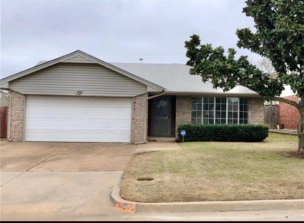 Front exterior — 3648 Rolling Lane, Oklahoma City, OK 73110
