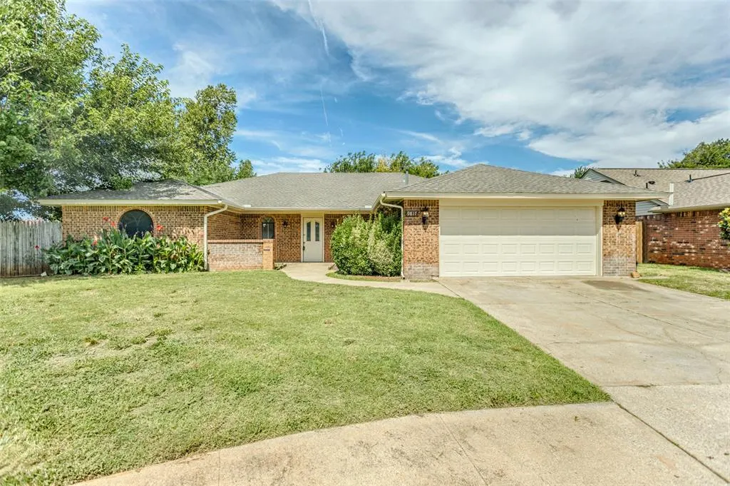 Front exterior — 9817 Grimsbey Court, Oklahoma City, OK 73159