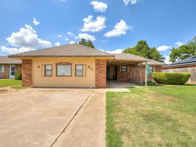 Front exterior — 741 W Elder Drive, Mustang, OK 73064
