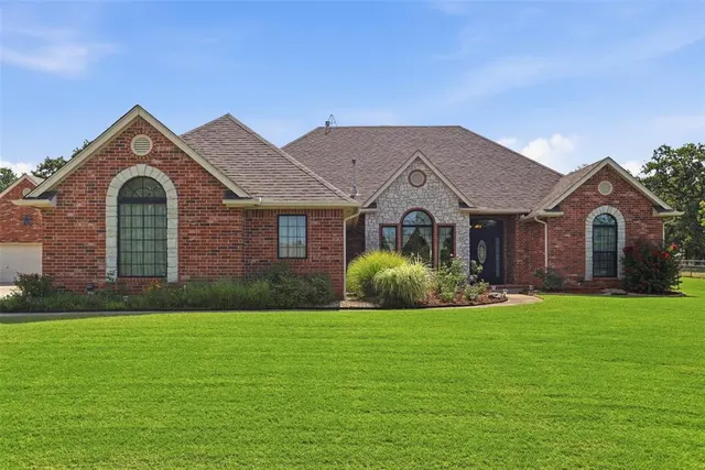 Front exterior — 6490 Cedar Creek Drive, Jones, OK 73049