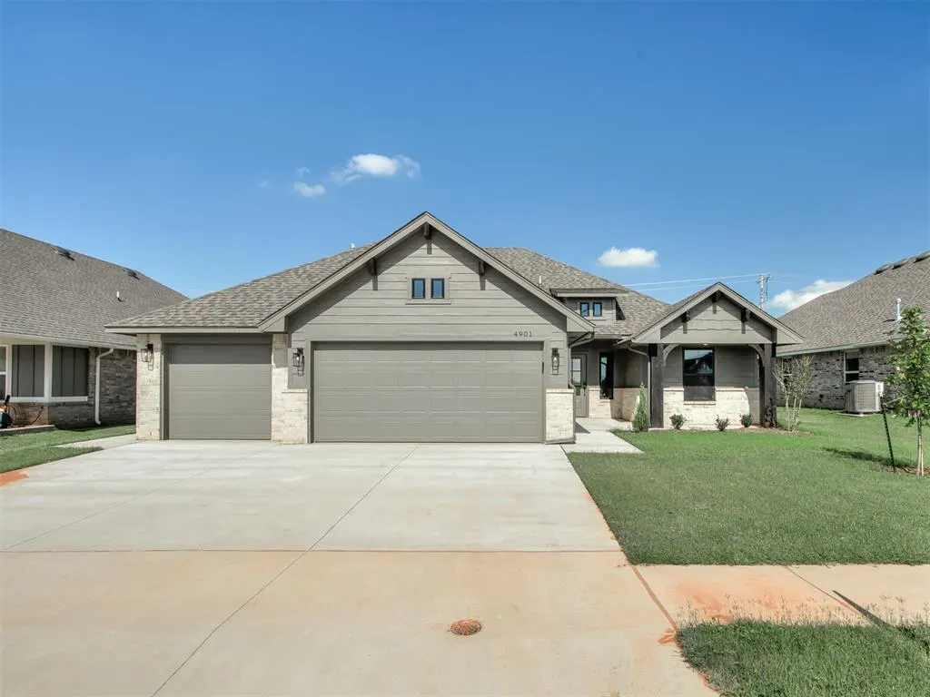 Front exterior — 4901 Misty Wood Lane, Mustang, OK 73064