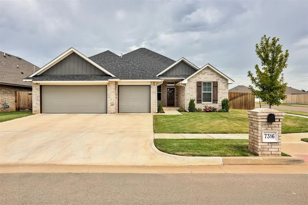 Front exterior — 7316 Elaine Street, Yukon, OK 73099