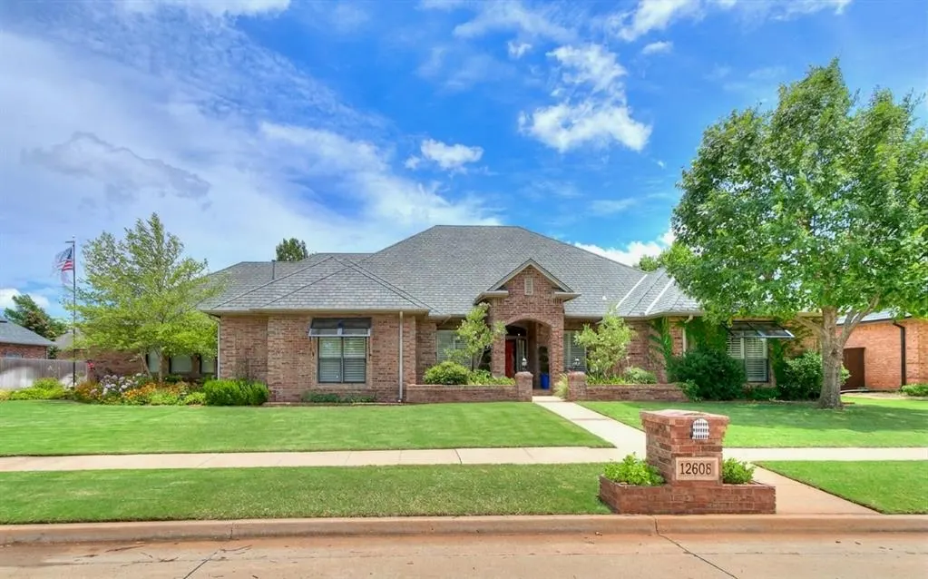 Front exterior — 12608 N Cobblestone Parkway, Oklahoma City, OK 73142
