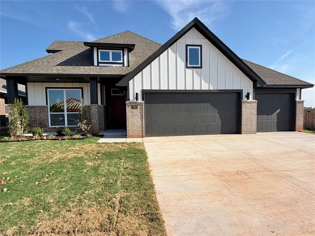 Front exterior — 4019 Abingdon Drive, Norman, OK 73026