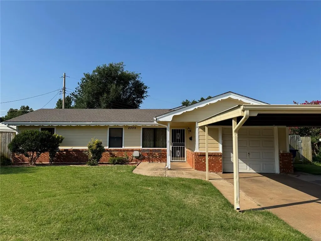 Front exterior — 2309 Sandra Drive, Oklahoma City, OK 73110