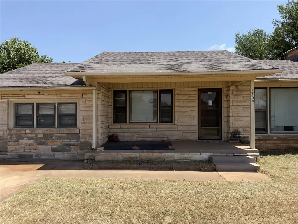 Front exterior — 3409 S 4th Street, Chickasha, OK 73018