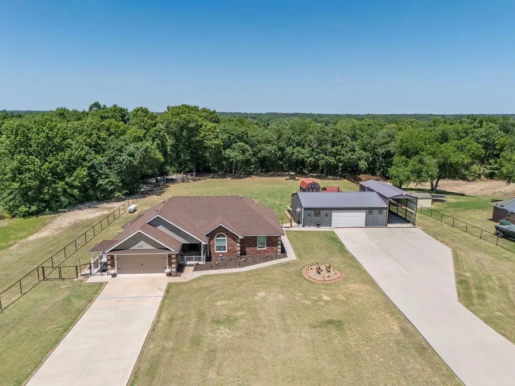 Front exterior — 44730 Whispering Oaks Drive, Shawnee, OK 74804