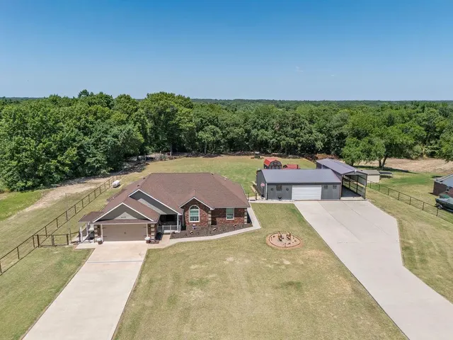 Front exterior — 44730 Whispering Oaks Drive, Shawnee, OK 74804