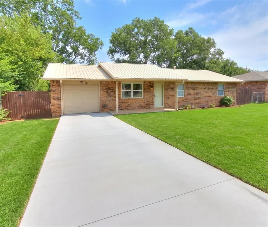 Front exterior — 16 Sue Lane, McLoud, OK 74851