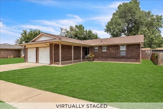 Front exterior — 4121 Monica Drive, Del City, OK 73115