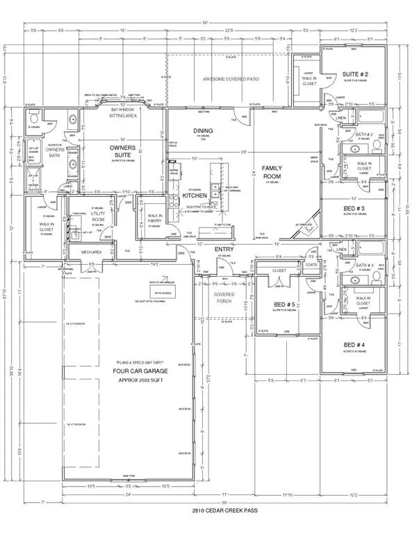 Front exterior — 2810 E Cedar Creek Pass, Stillwater, OK 74075