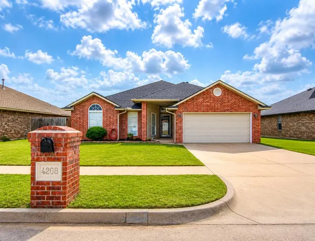 Front exterior — 4208 Notting Hill Drive, Moore, OK 73160