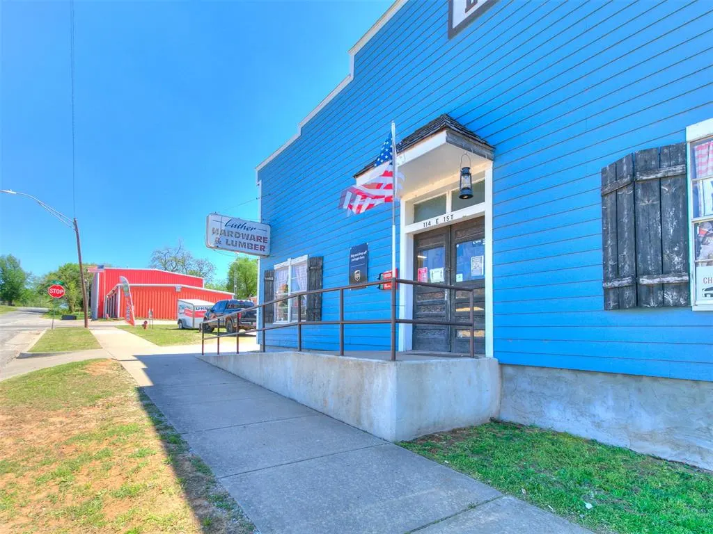 Front exterior — 114 E 1st Street, Luther, OK 73054