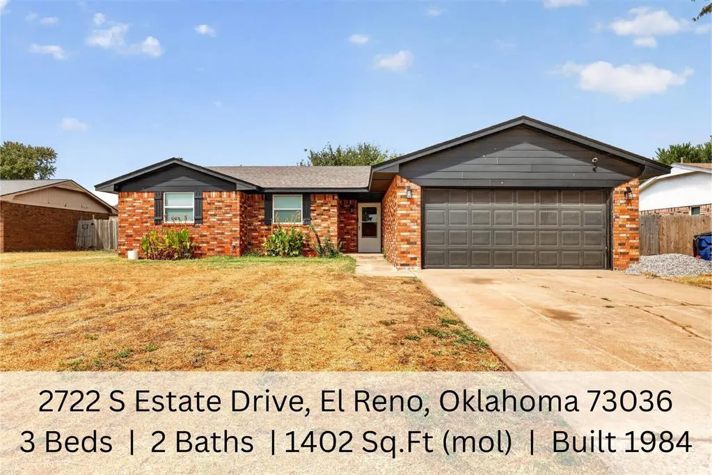 Front exterior — 2722 S Estate Drive, El Reno, OK 73036