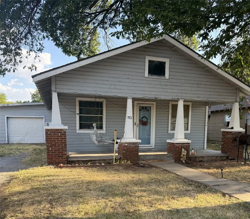 Front exterior — 112 E Birch Street, Carnegie, OK 73015