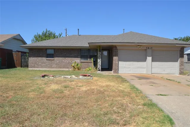 Front exterior — 7813 S Miller Boulevard, Oklahoma City, OK 73159