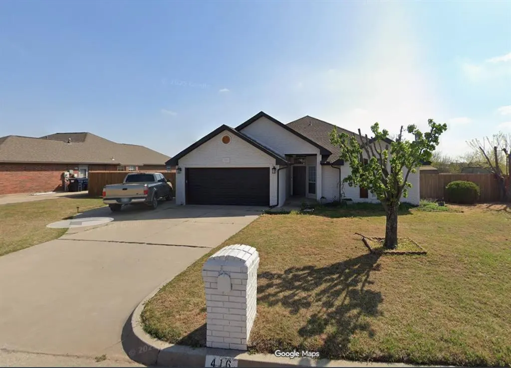 Front exterior — 416 Westridge Drive, Yukon, OK 73099