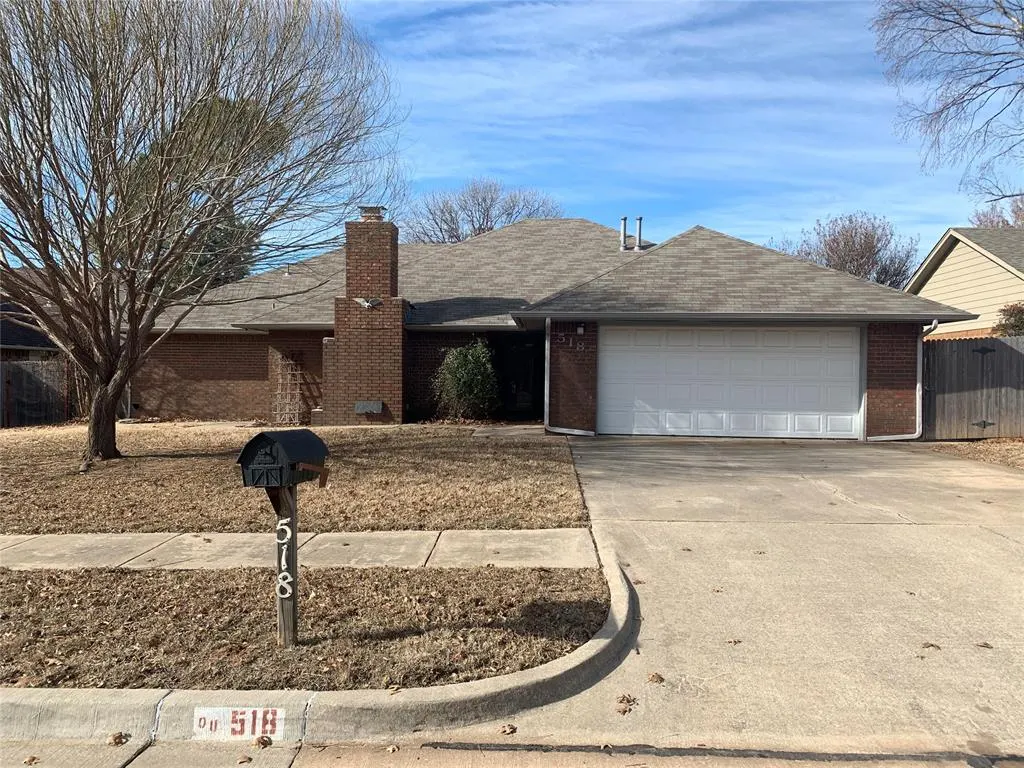 Front exterior — 518 Garland Court, Norman, OK 73072