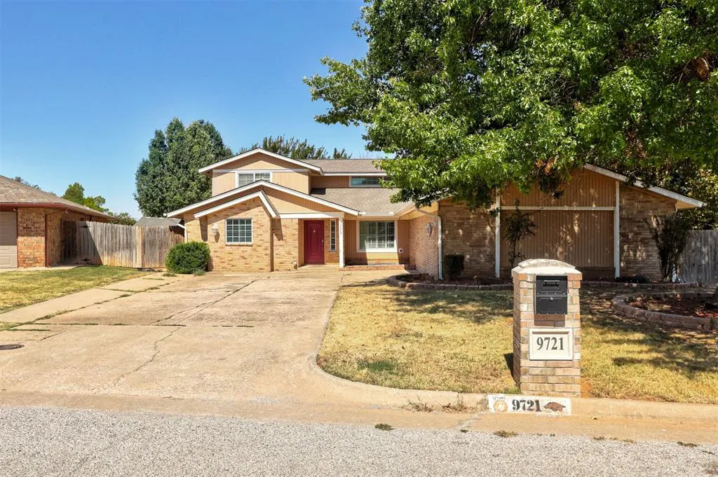 Front exterior — 9721 Lakeland Terrace, Oklahoma City, OK 73162