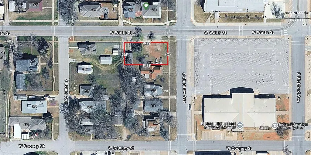 Front exterior — 500 S Choctaw Avenue, El Reno, OK 73036