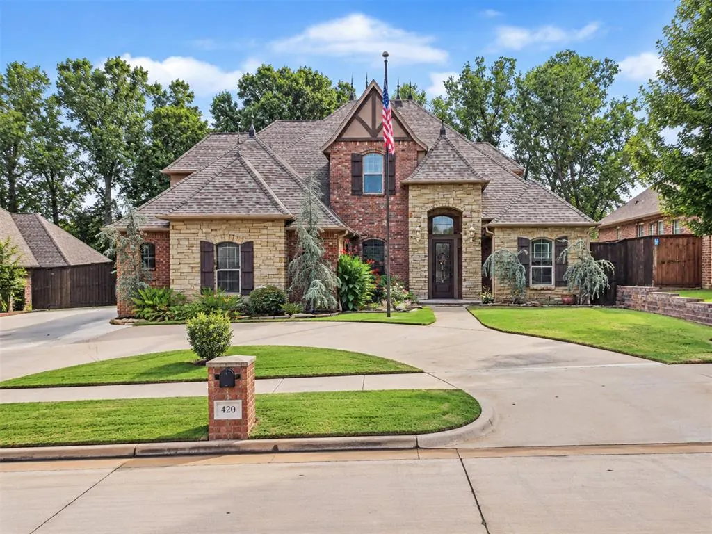 Front exterior — 420 Stonemill Boulevard, Yukon, OK 73099