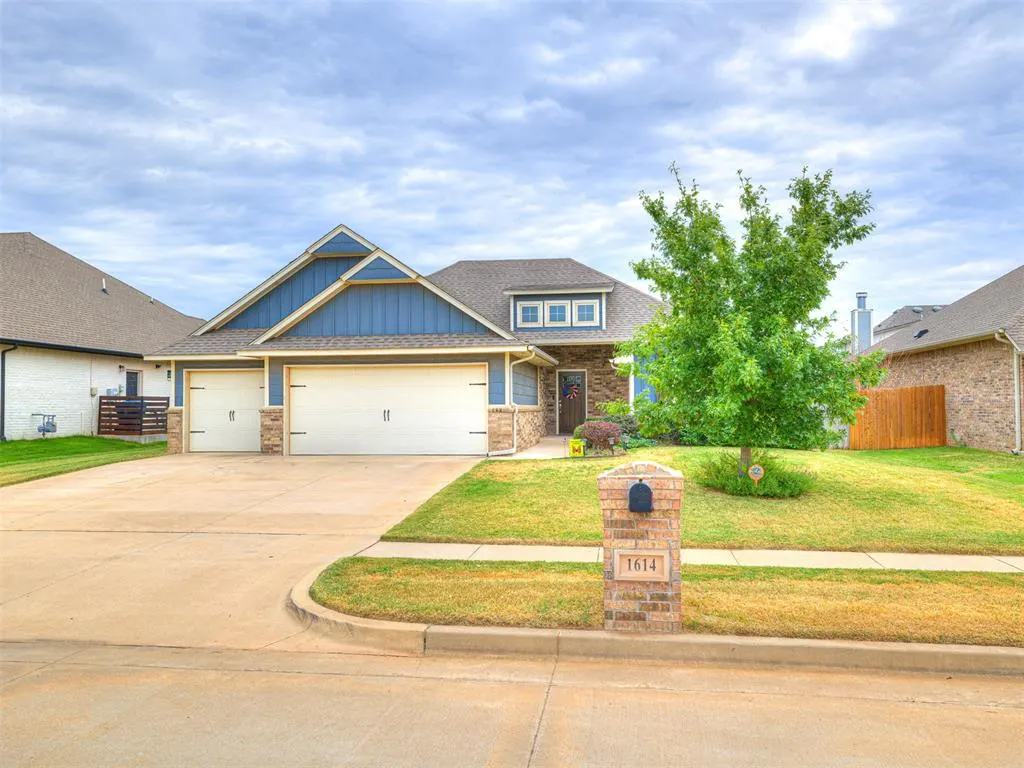 Front exterior — 1614 Skyler Way, Norman, OK 73072