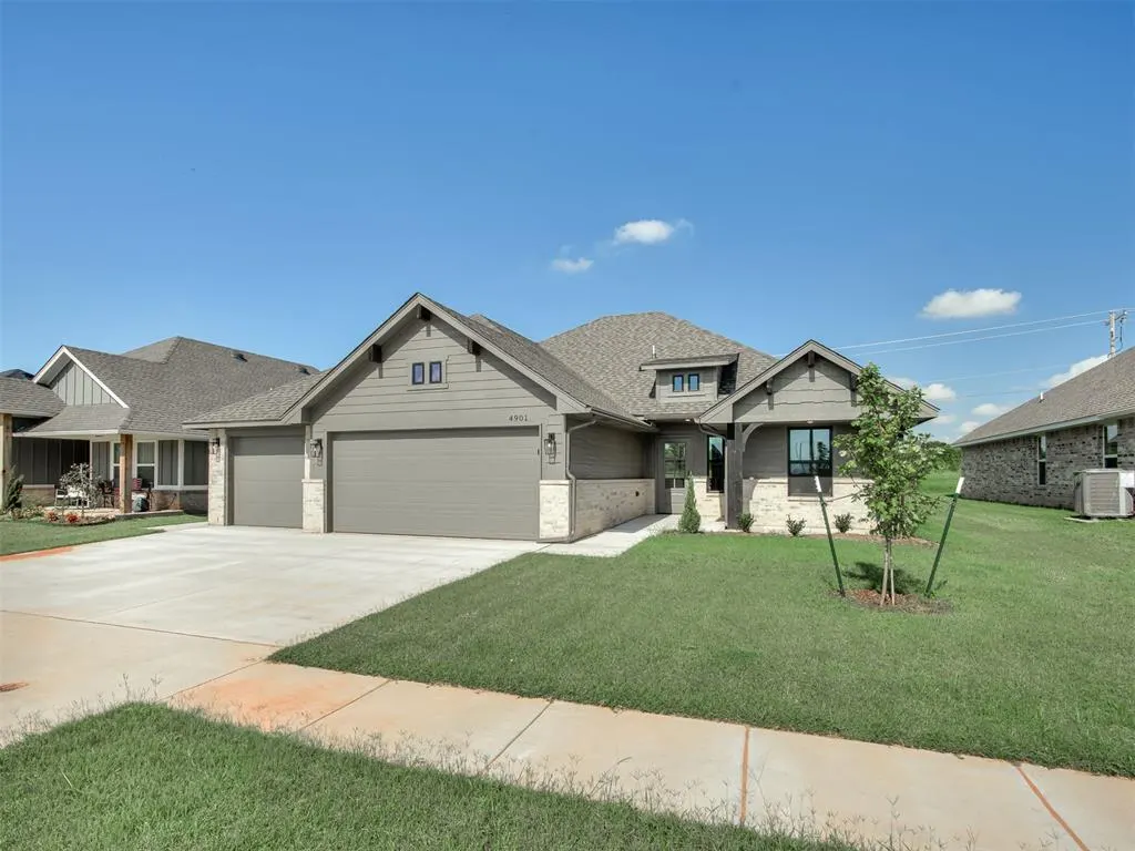 Front exterior — 4901 Misty Wood Lane, Mustang, OK 73064