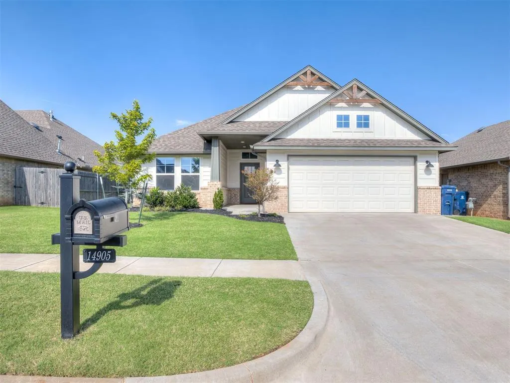 Front exterior — 14905 Adelaide Lane, Oklahoma City, OK 73142