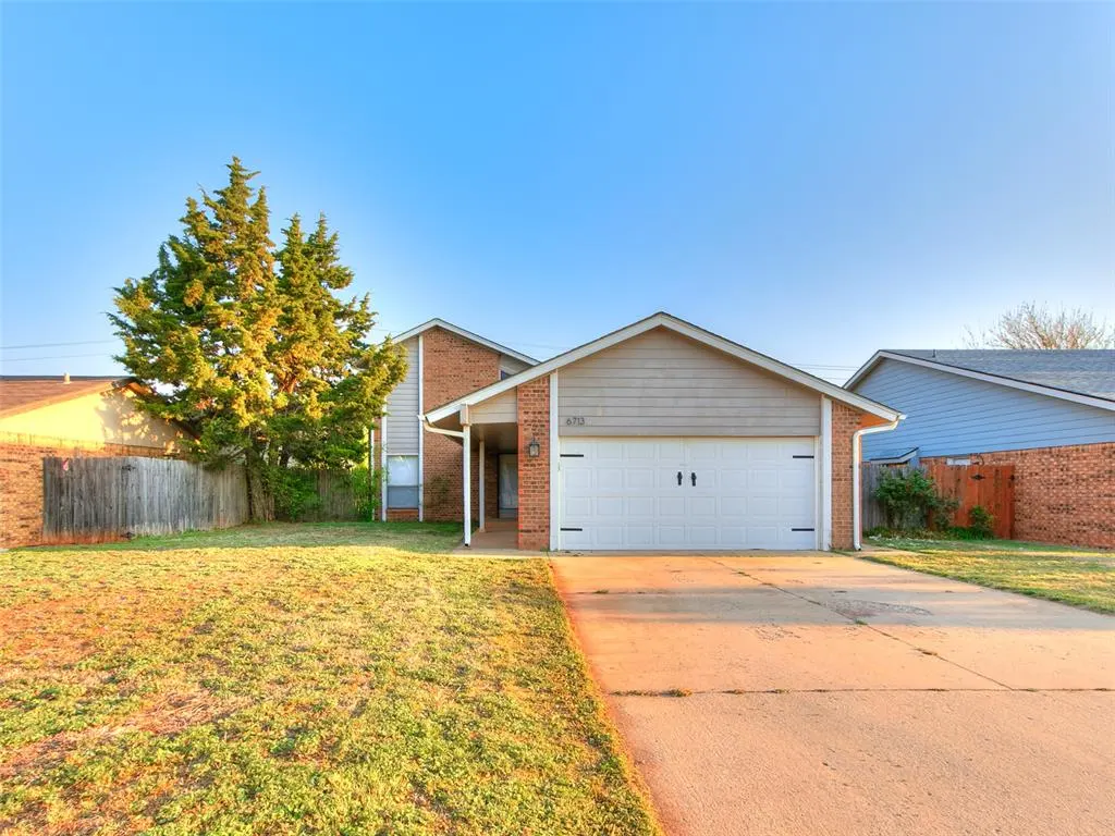 Front exterior — 6713 Bayberry Drive, Oklahoma City, OK 73162