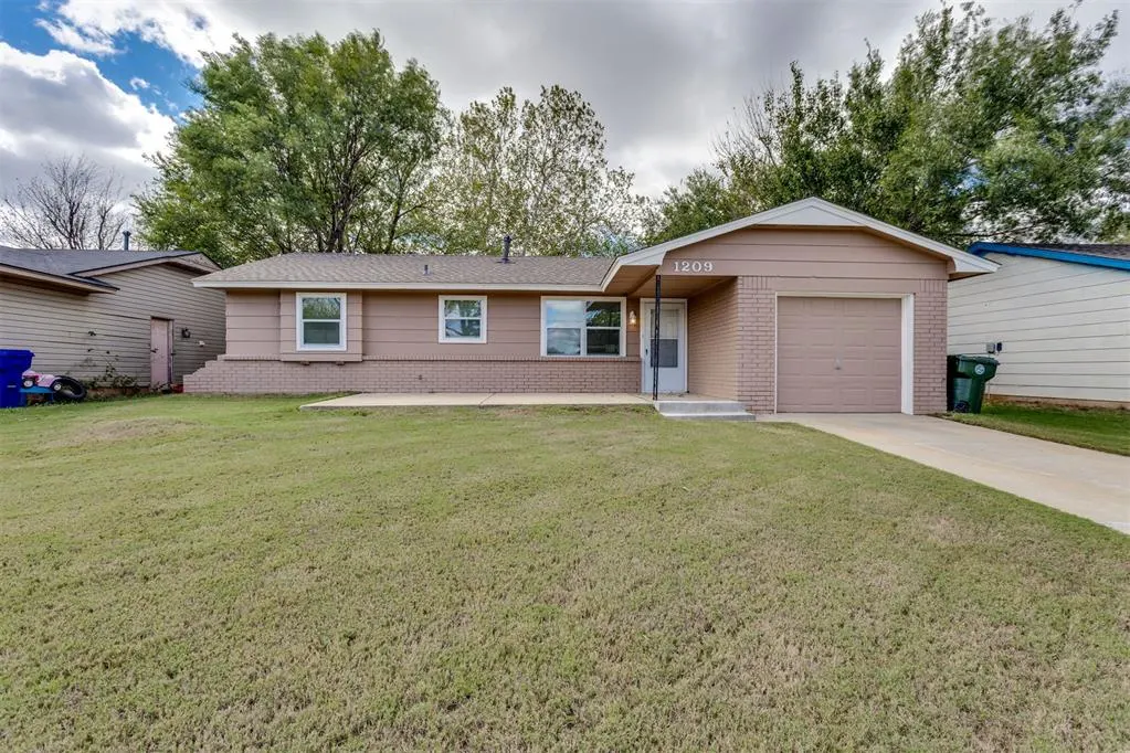 Front exterior — 1209 N Christine Drive, Midwest City, OK 73130