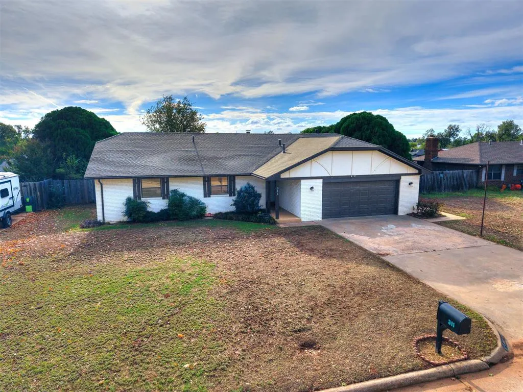 Front exterior — 311 Christopher Drive, Chickasha, OK 73018
