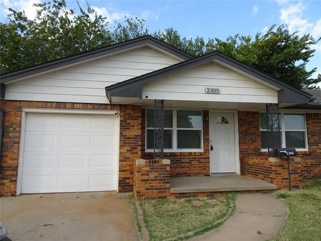 Front exterior — 2305 Maple Drive, Midwest City, OK 73110