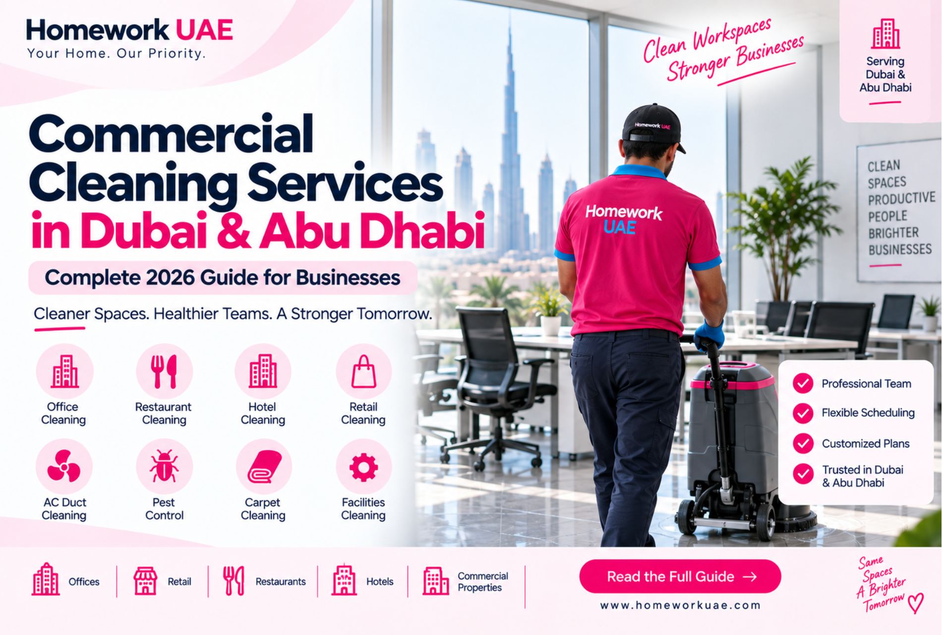 Commercial Cleaning Services in Dubai & Abu Dhabi: Complete 2026 Guide for Businesses