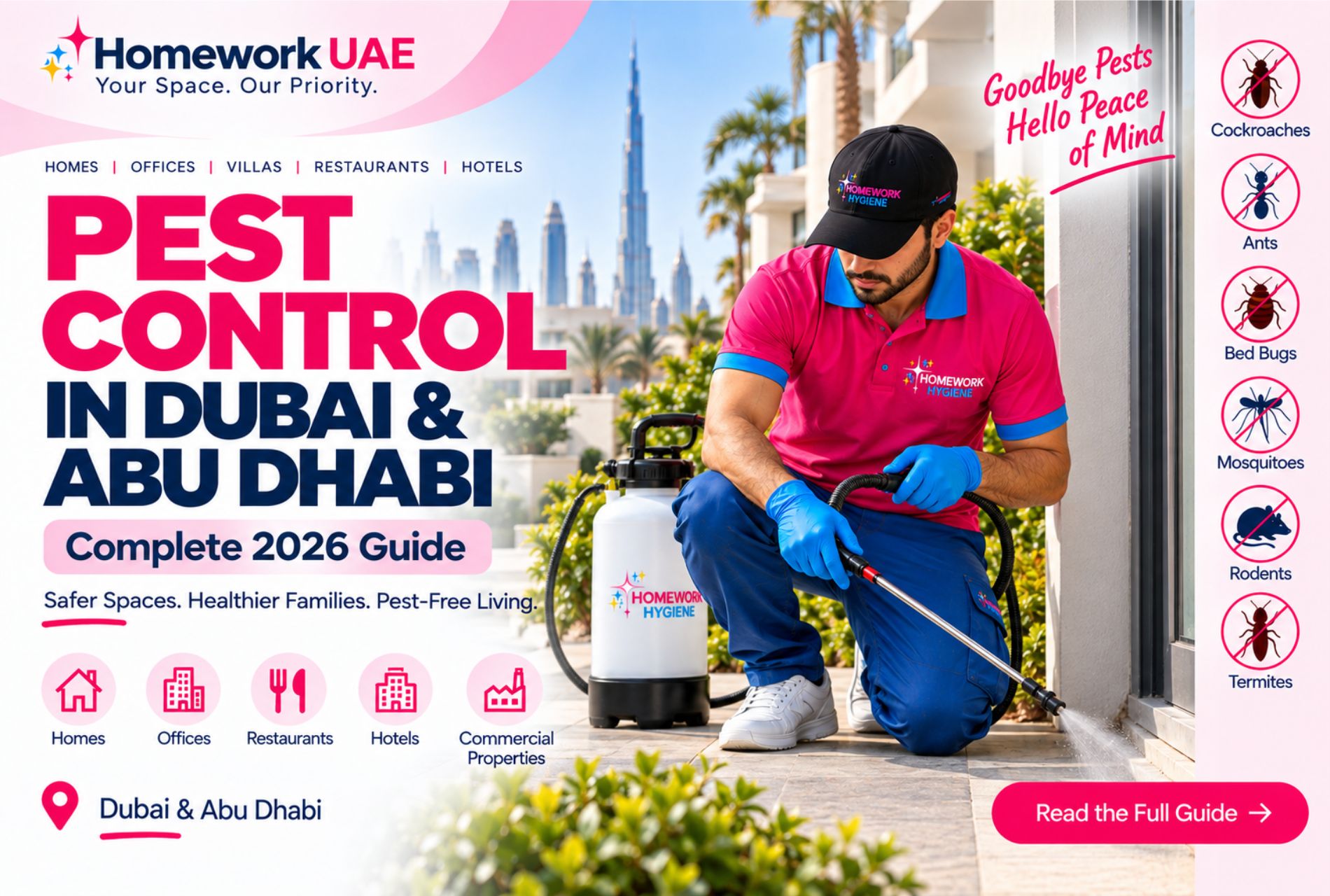 Pest Control in Dubai & Abu Dhabi: Complete 2026 Guide for Homes, Offices & Commercial Properties