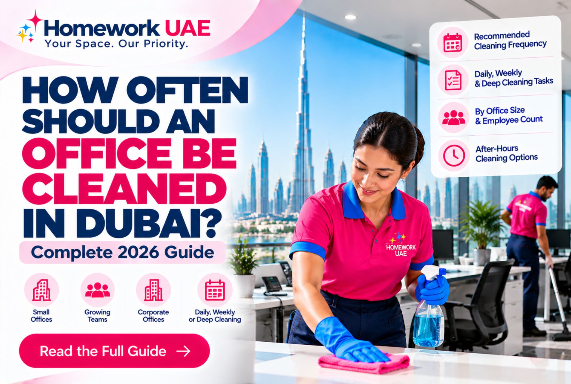 How Often Should an Office Be Cleaned in Dubai? Complete 2026 Guide
