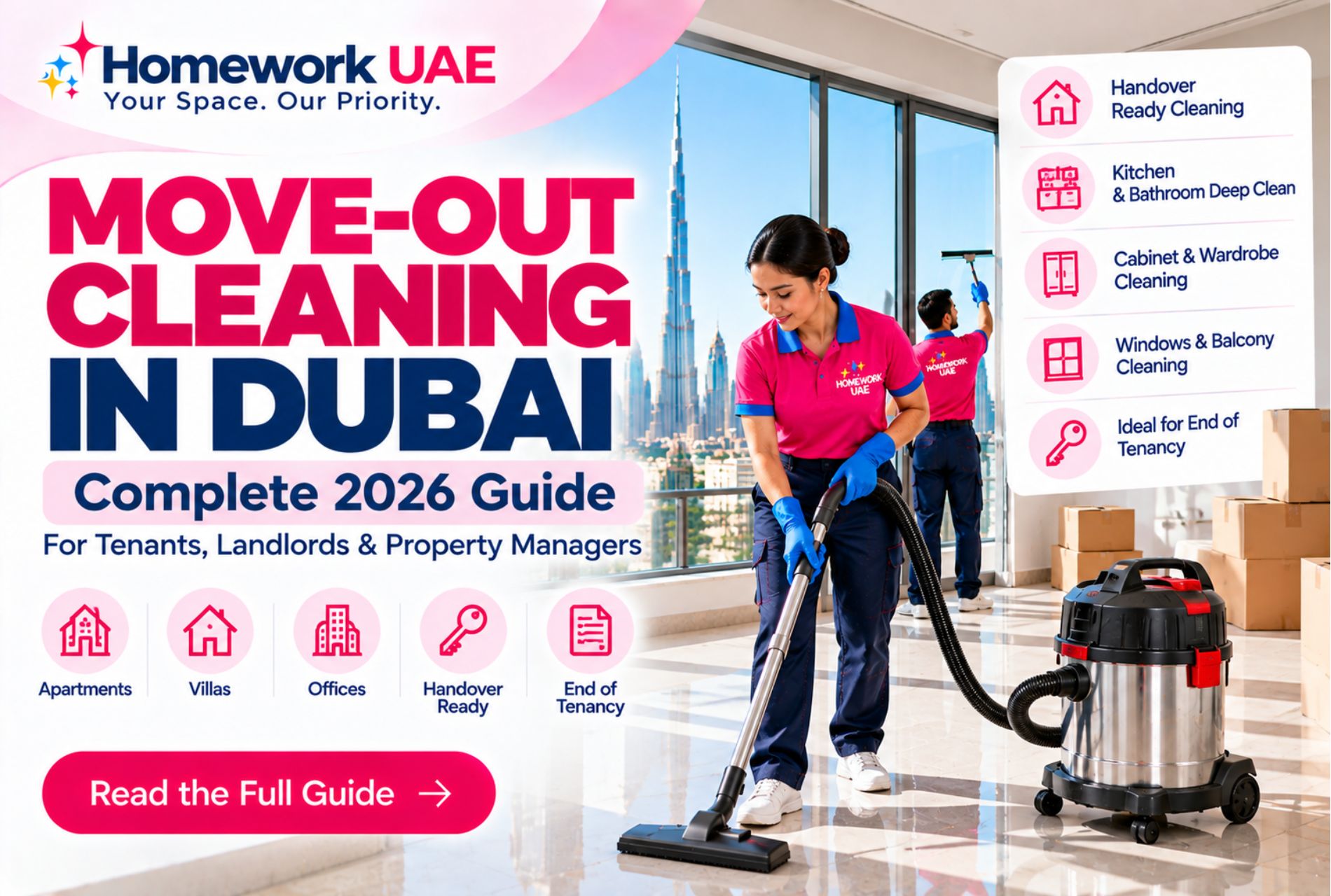 Move-Out Cleaning in Dubai: Complete 2026 Guide for Tenants, Landlords & Property Managers