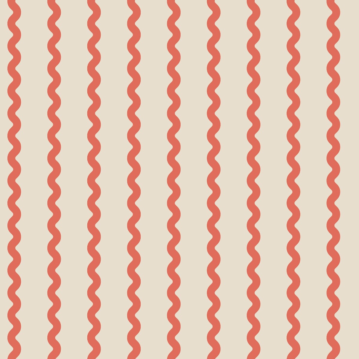 Wobbly Stripe, Red — wallpaper