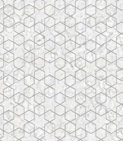 White Marble Star And Hexagon 7uvs91, FancyWalls, Wallpaper, Wallpaper