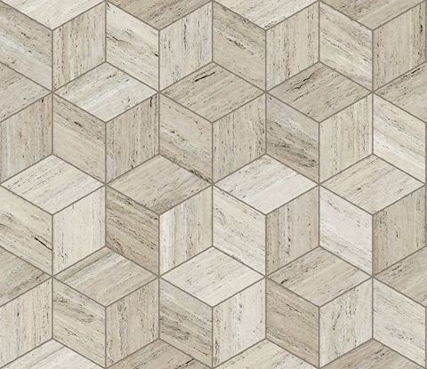Travertine Cubic 2118 Mm Architextures, FancyWalls, Wallpaper, შპალერი
