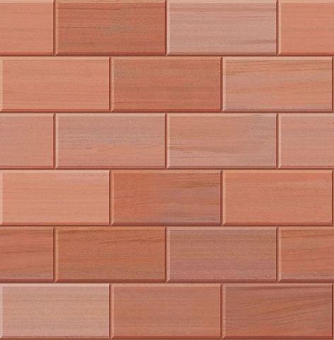 Red Sandstone Stretcher 1828 Mm Architextures, FancyWalls, Brick, Brick